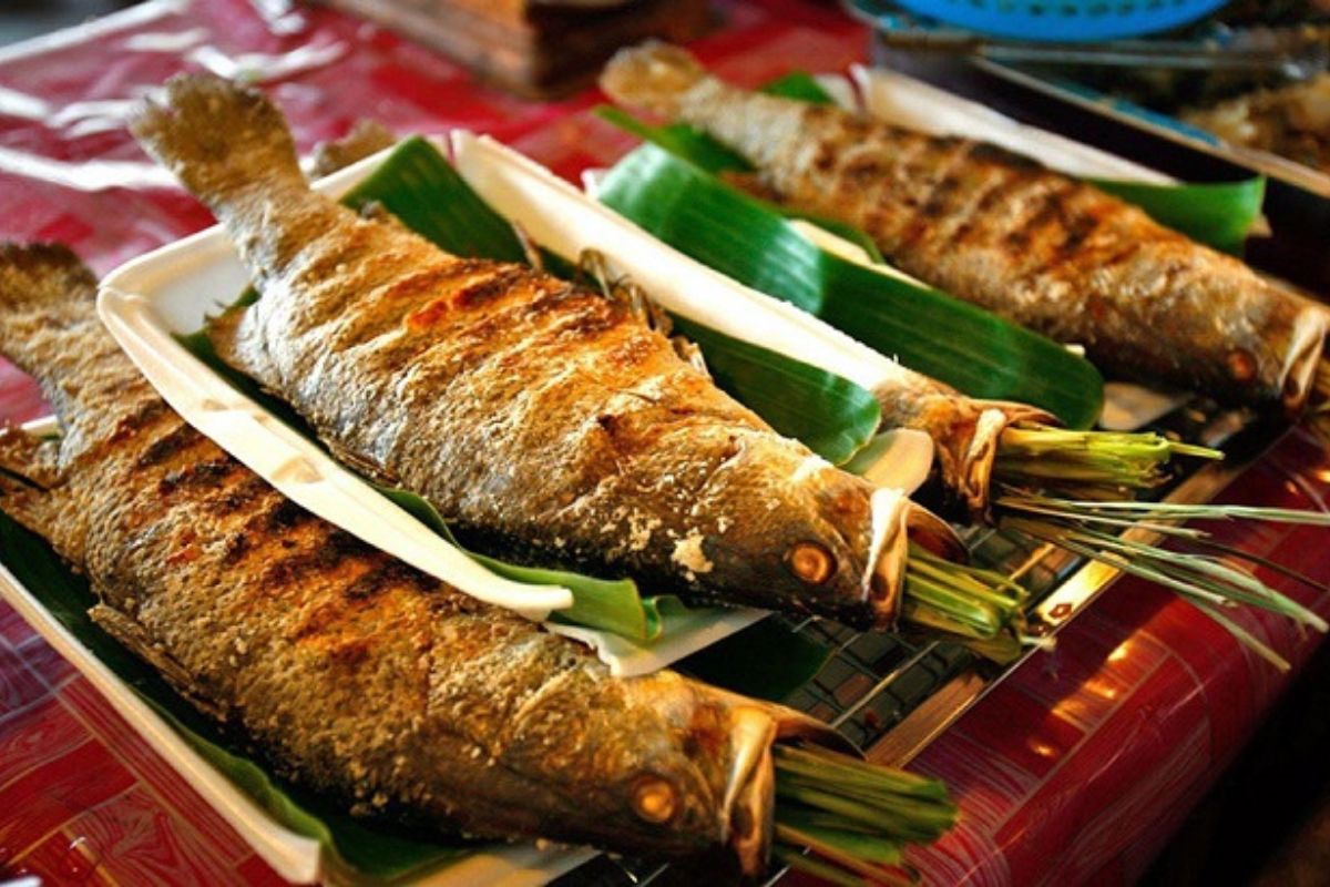 Pa Pỉnh Tộp ( Grilled Fish) Lai Chau Vietnam 